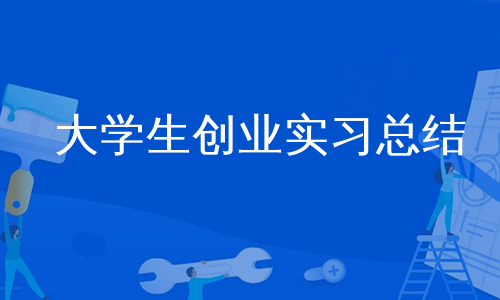 大学生创业实习总结