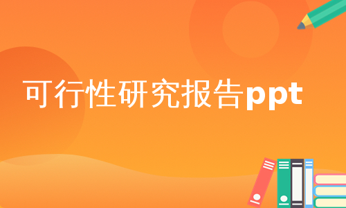 可行性研究报告ppt