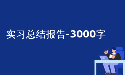 实习总结报告-3000字