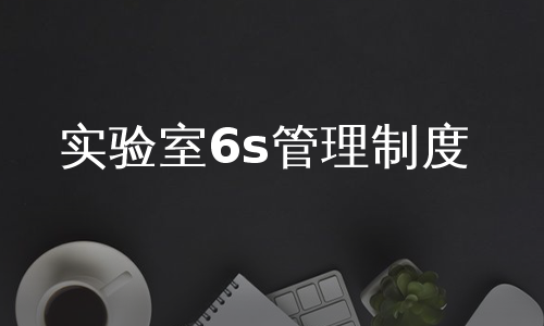 实验室6s管理制度