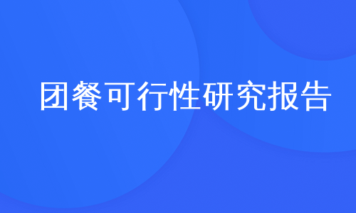 团餐可行性研究报告