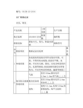 出货检验报告(模板)