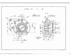 法兰盘图纸