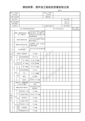 钢结构零部件加工