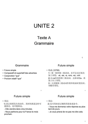 新大学法语（第二版）（2）Unite 2