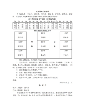 建房用地合作协议