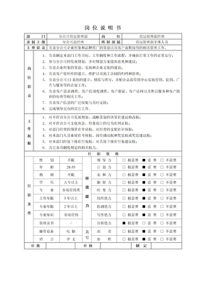 营运管理部经理