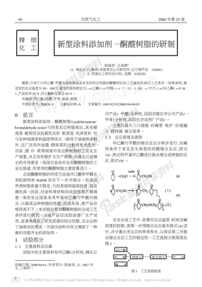 新型涂料添加剂_酮醛树脂的研制