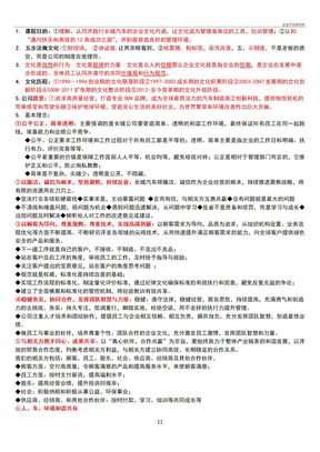 企业文化知识点
