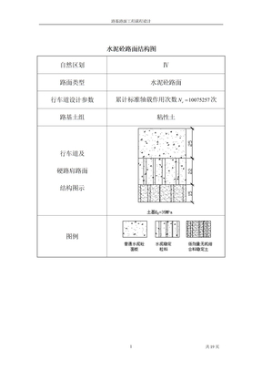 路基路面课程设计成果