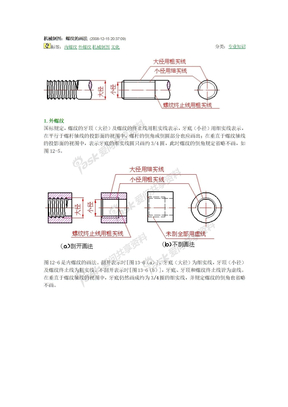 螺纹的画法