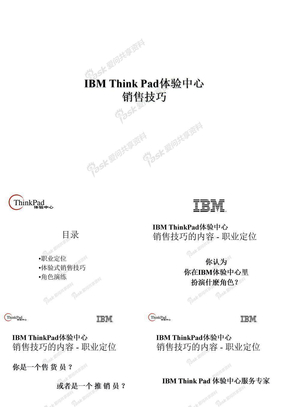 IBM-销售技巧培训