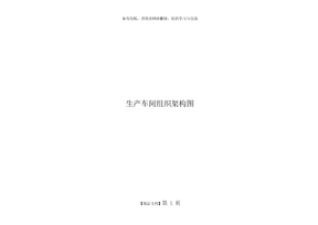 生产车间组织架构图