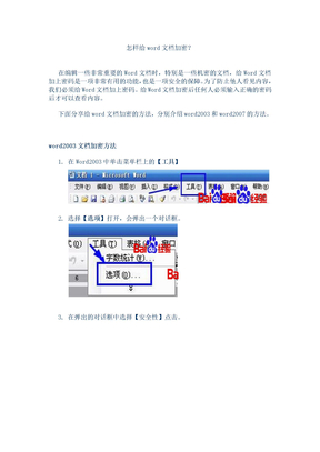 word文档加密方法