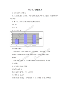 来访客户分析报告