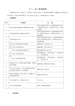 监理公司奖罚制度