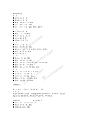 五十音学习