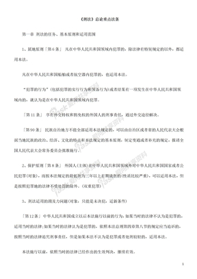 《刑法《刑法》总EROZ论重点法条