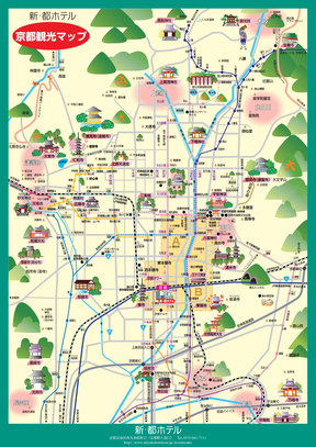 日本京都旅游景点地图 超详细
