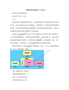 海曙-框架网页(王安乐)