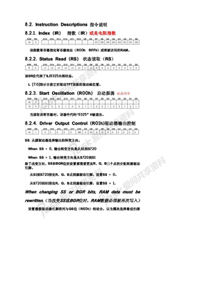 ILI9325_指令说明中文