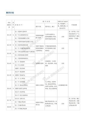 教学计划管理学