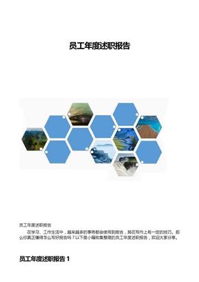 员工年度述职报告
