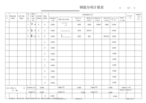 自编钢筋计算表格