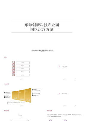 东坤创新科技产业园运营方案