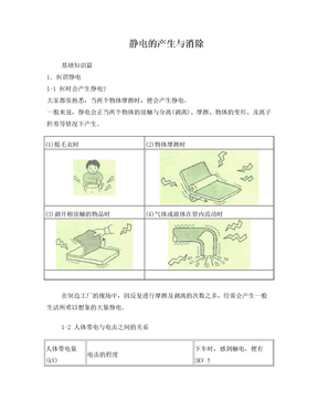 静电的产生与消除