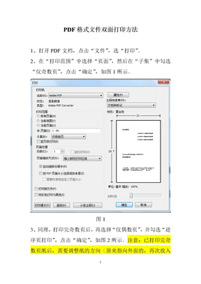 PDF格式文件双面打印方法