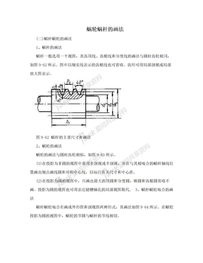 蜗轮蜗杆的画法