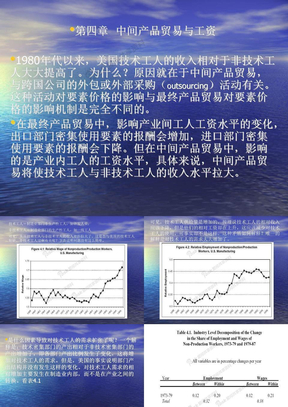 高级国际贸易学：第四章 中间投入品贸易与工资