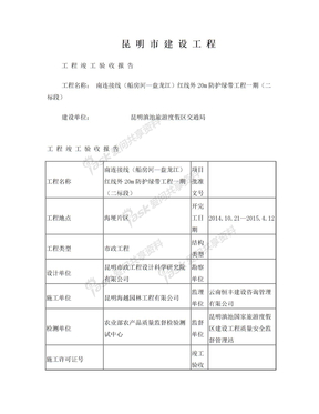 表-11工程竣工验收报告