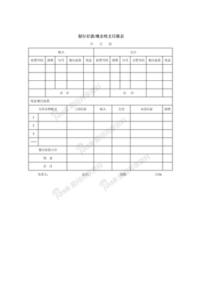 日报表