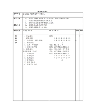 体育舞蹈教案--