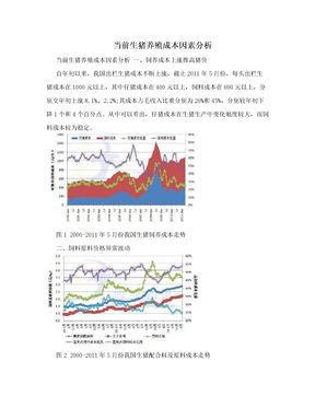 当前生猪养殖成本因素分析