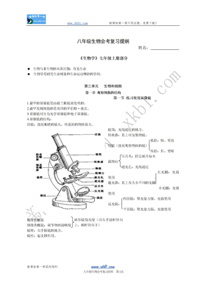 生物地理复习提纲