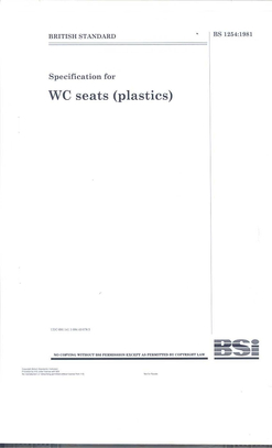 wc seatsBS 1254