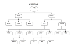 生产型企业组织架构图