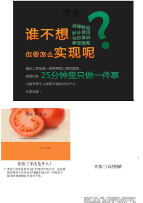 番茄工作法图解ppt课件(1)