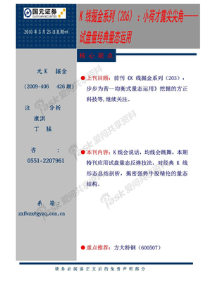 206 小荷才露尖尖角—试盘量经典量态运用