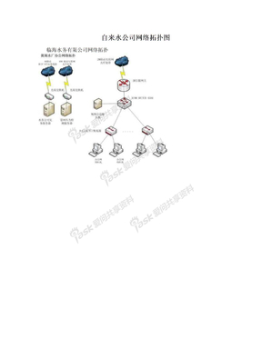 自来水公司网络拓扑图