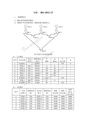 电力系统计算机仿真实验