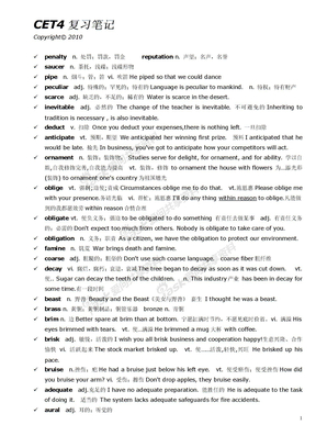 CET4_英语_四级_重点_单词_详解