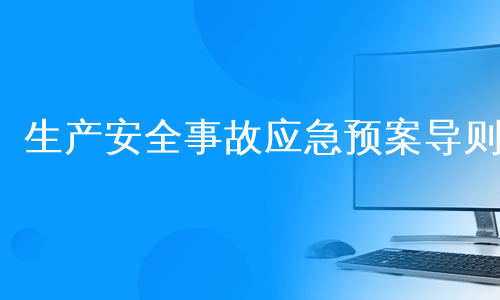 生产安全事故应急预案导则