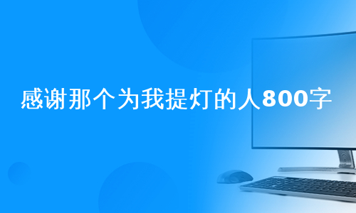 感谢那个为我提灯的人800字