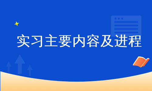 实习主要内容及进程