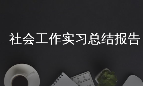 社会工作实习总结报告