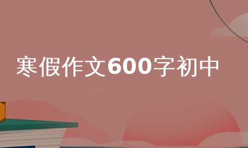 寒假作文600字初中